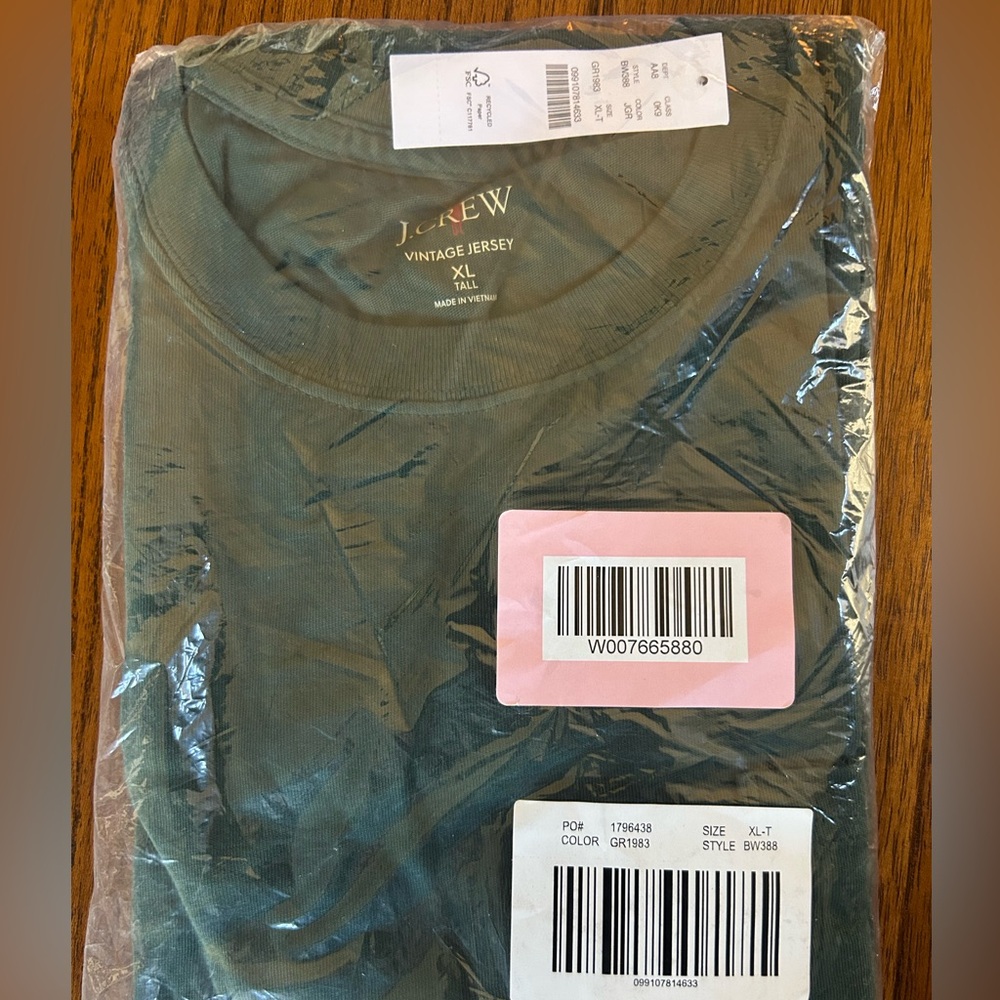 J. Crew Vintage Jersey Pocket Tee in Green